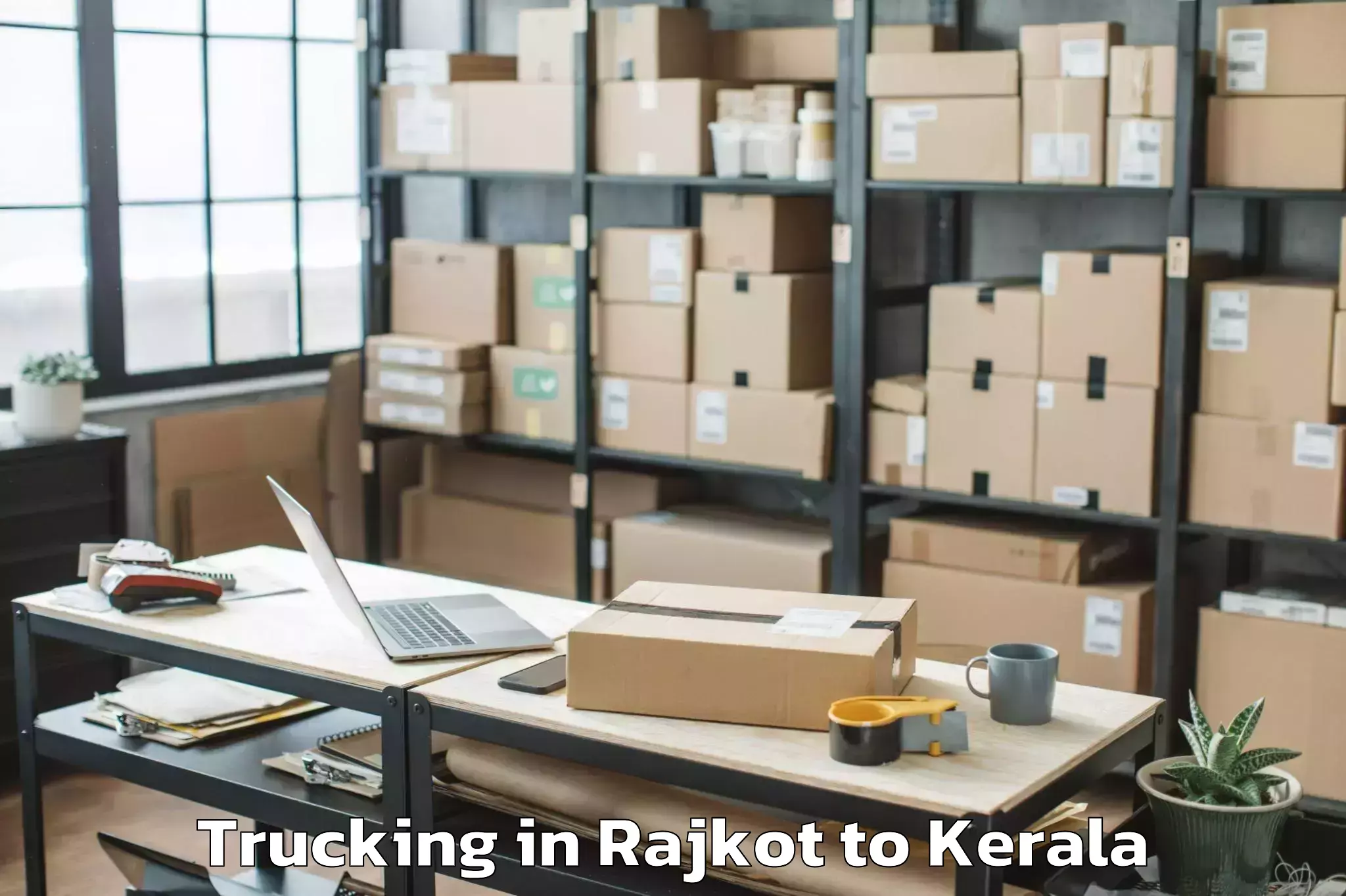 Quality Rajkot to Kerala Veterinary And Animal S Trucking